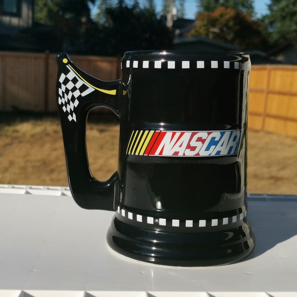 Nascar Large Ceramic Mug 2003 Sherwood Brands Car Racing Collectible